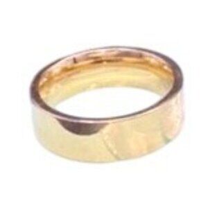 Classic Unisex Gold-Tone Band Ring | Wedding, Promise, Fashion